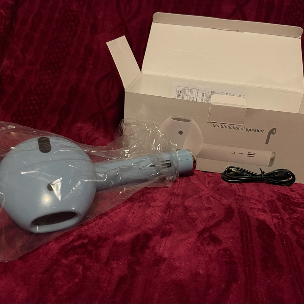 Large air pod look alike Bluetooth speaker